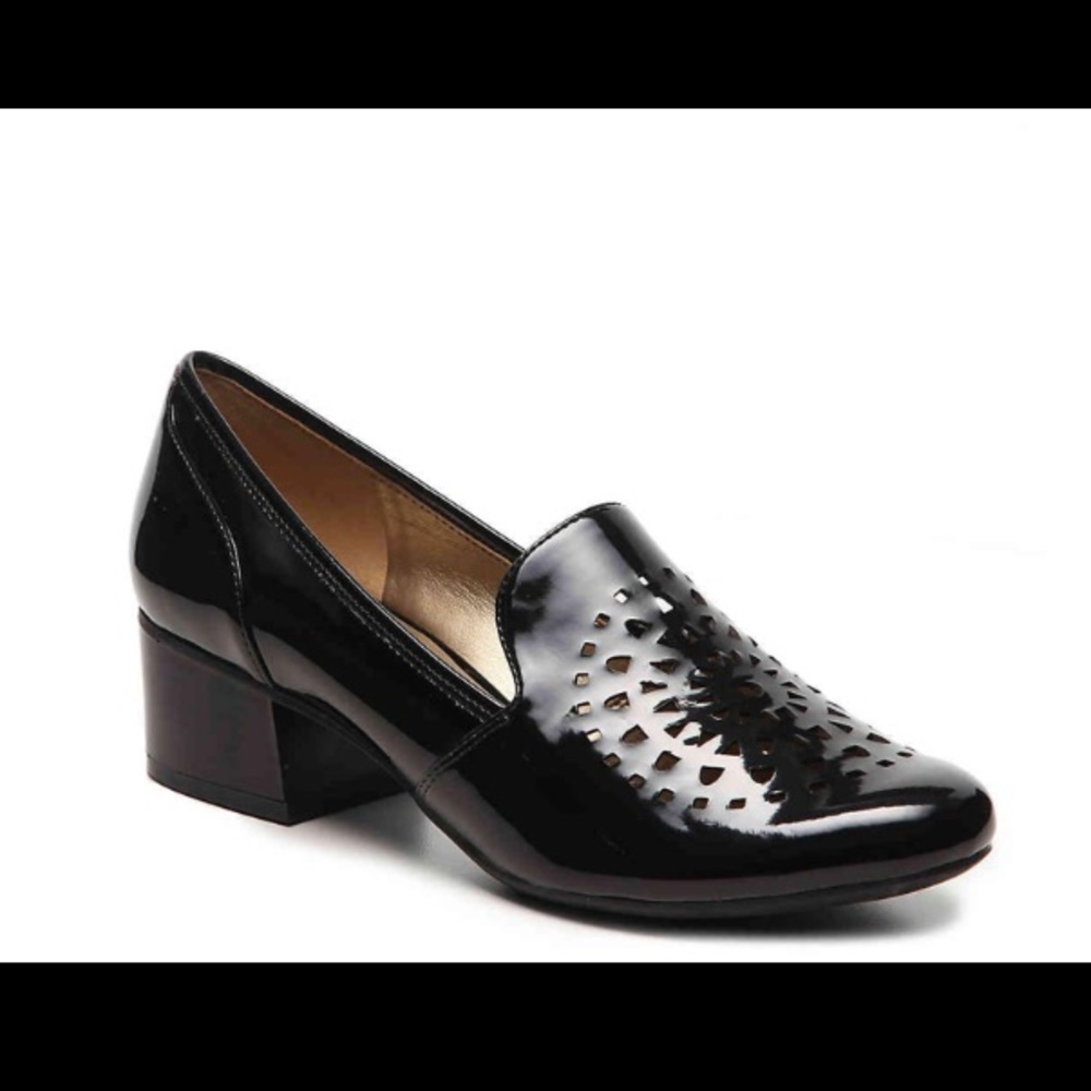 Anne Klein Jinni in Black Patent Leather Loafer